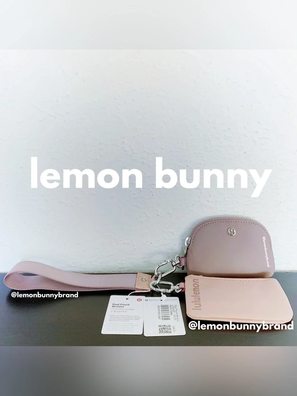 🩷💜 8 lululemon Dual Pouch Wristlets in Ombré Pastels New NWT